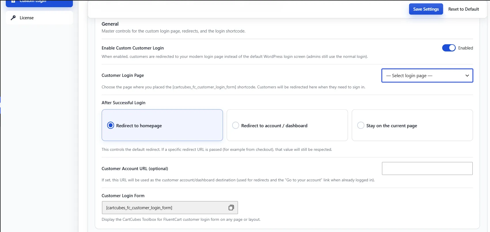 Redirect to the homepage