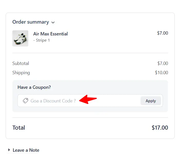 Custom coupon placeholder
