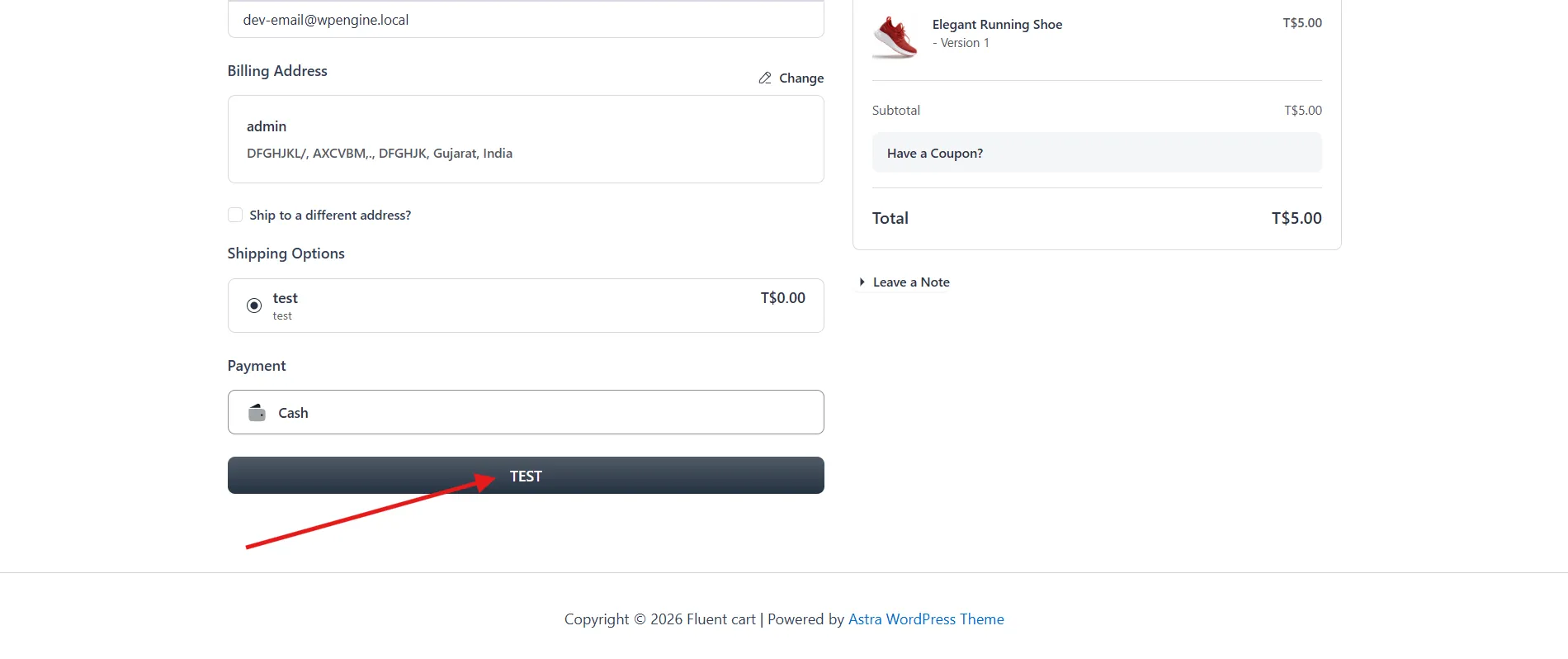 Custom place order button