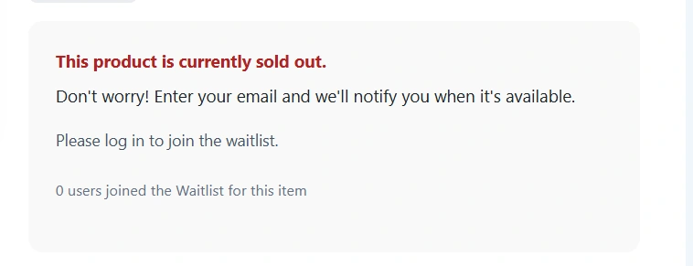 What guests see when login is required: the waitlist still appears, and they are asked to sign in before joining.