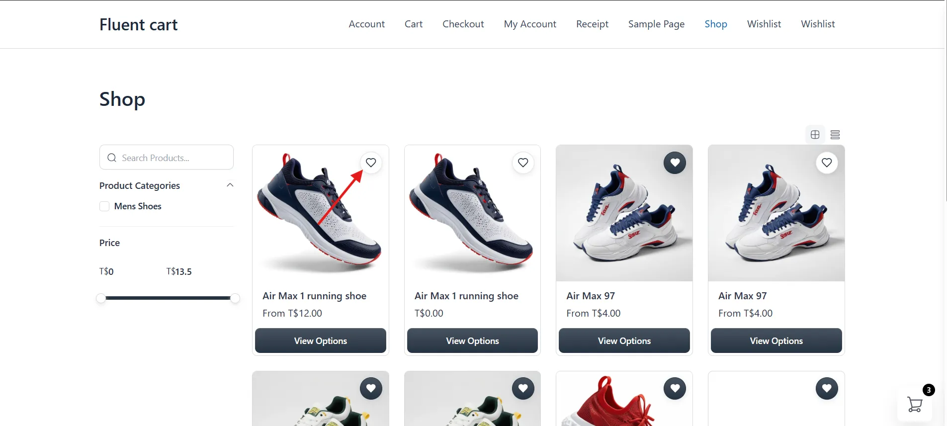 Icon positioned top right