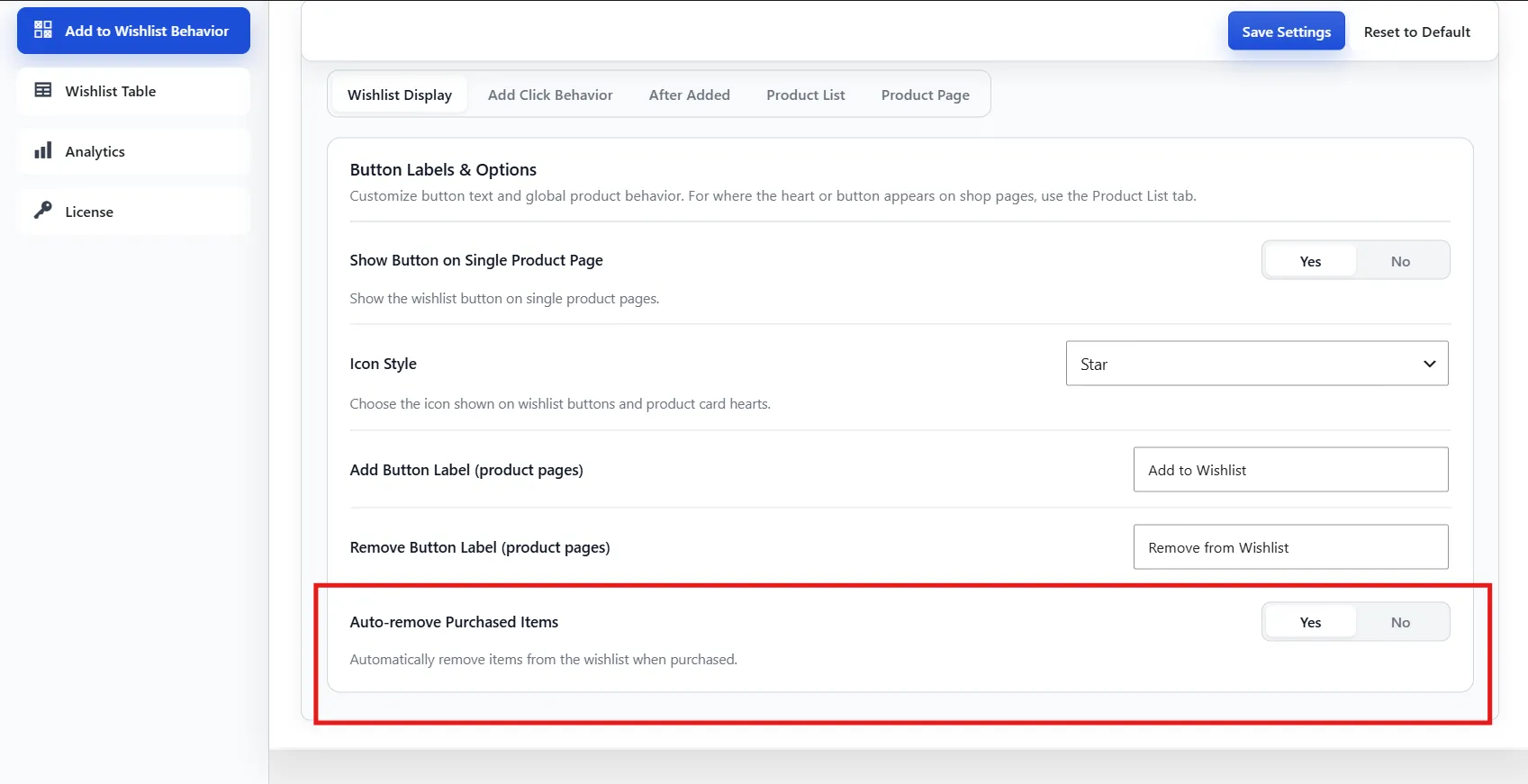 Auto-remove purchased items