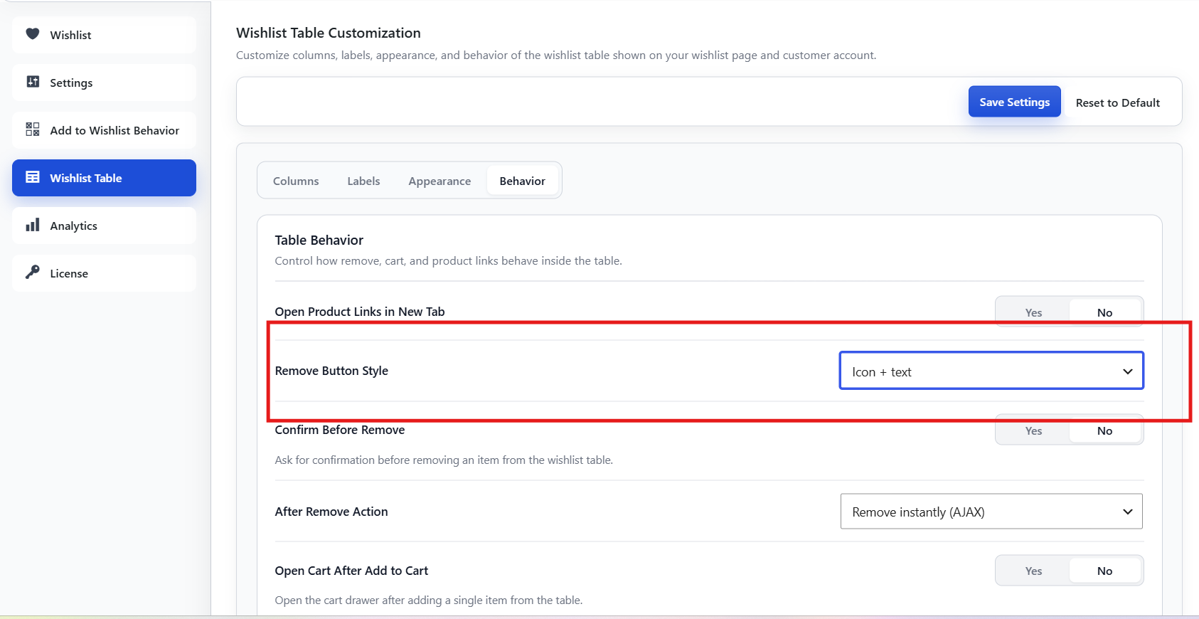 Remove button style